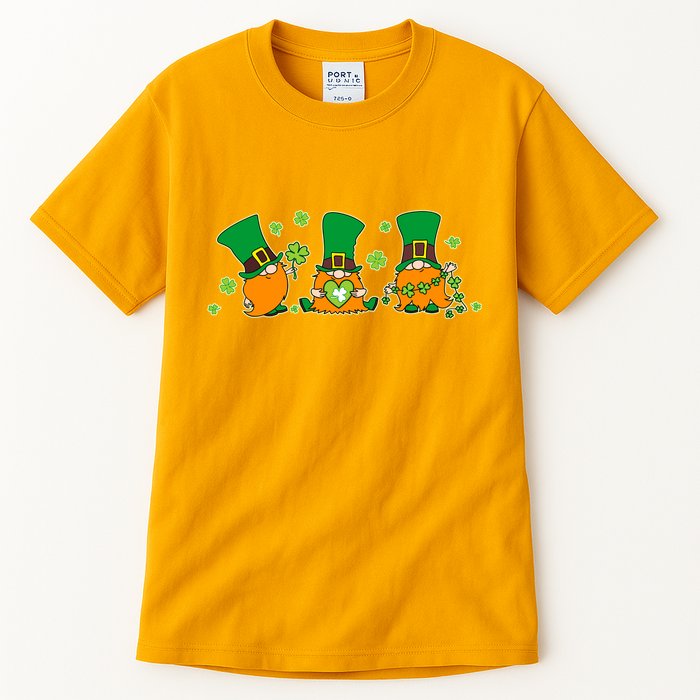 Funny St Patrick's Day Lucky Shamrocks Gnomes Tall T-Shirt