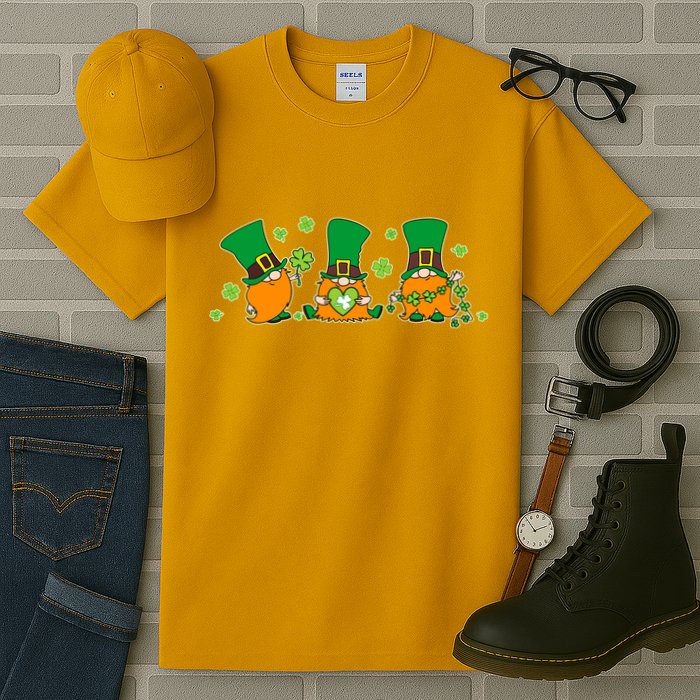 Funny St Patrick's Day Lucky Shamrocks Gnomes Tall T-Shirt
