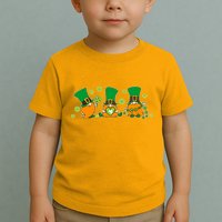 Funny St Patrick's Day Lucky Shamrocks Gnomes Toddler T-Shirt