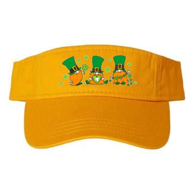 Funny St Patrick's Day Lucky Shamrocks Gnomes Valucap Bio-Washed Visor