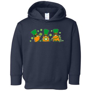 Funny St Patrick's Day Lucky Shamrocks Gnomes Toddler Hoodie