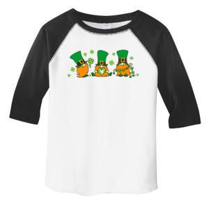 Funny St Patrick's Day Lucky Shamrocks Gnomes Toddler Fine Jersey T-Shirt