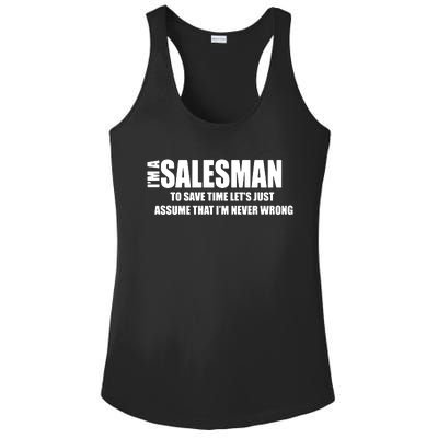 For Salesman Profession Ladies PosiCharge Competitor Racerback Tank