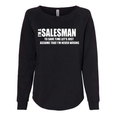 For Salesman Profession Womens California Wash Sweatshirt