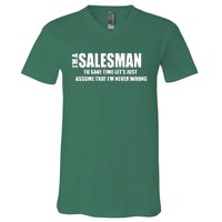 For Salesman Profession V-Neck T-Shirt