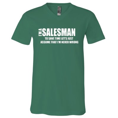 For Salesman Profession V-Neck T-Shirt