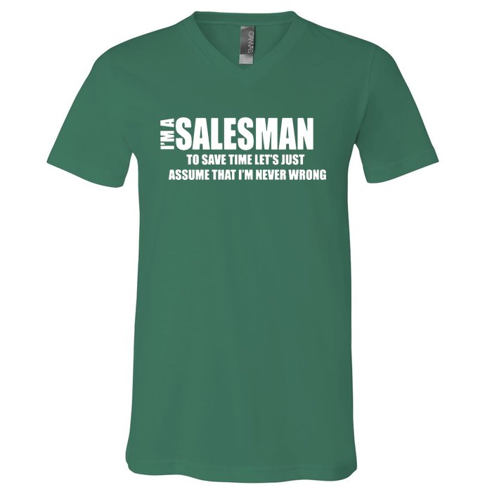 For Salesman Profession V-Neck T-Shirt