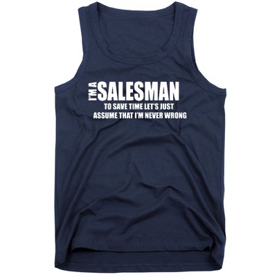 For Salesman Profession Tank Top