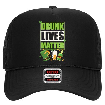 Funny St. Patrick's Day Drunk Lives Matter Trucker Hat