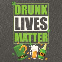 Funny St. Patrick's Day Drunk Lives Matter Cotton Canvas Backpack