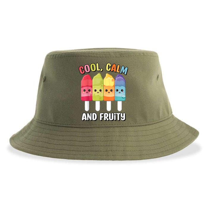 Funny Summer Popsicle Quote For Summer Time Fun For Women Sustainable Bucket Hat