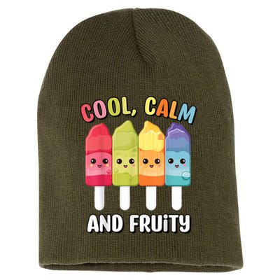 Funny Summer Popsicle Quote For Summer Time Fun For Women Short Acrylic Beanie