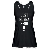 Funny Saint Patrick's Day Just Gonna Send It Ladies Essential Flowy Tank