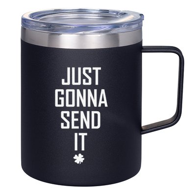 Funny Saint Patrick's Day Just Gonna Send It 12oz Stainless Steel Coffee Mug