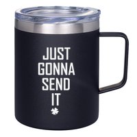 Funny Saint Patrick's Day Just Gonna Send It 12oz Stainless Steel Coffee Mug