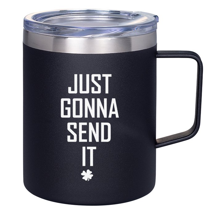 Funny Saint Patrick's Day Just Gonna Send It 12oz Stainless Steel Coffee Mug