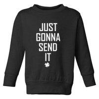 Funny Saint Patrick's Day Just Gonna Send It Toddler Sweatshirt