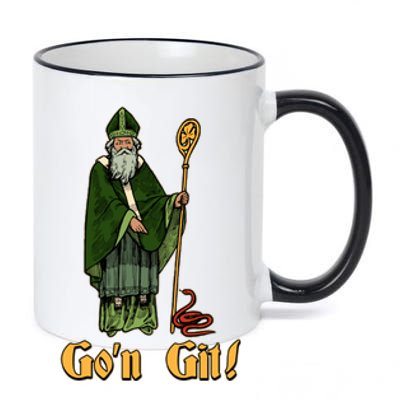 Funny Saint Patricks Day Gon Git Snake 11oz Black Color Changing Mug