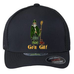 Funny Saint Patricks Day Gon Git Snake Flexfit Unipanel Trucker Cap