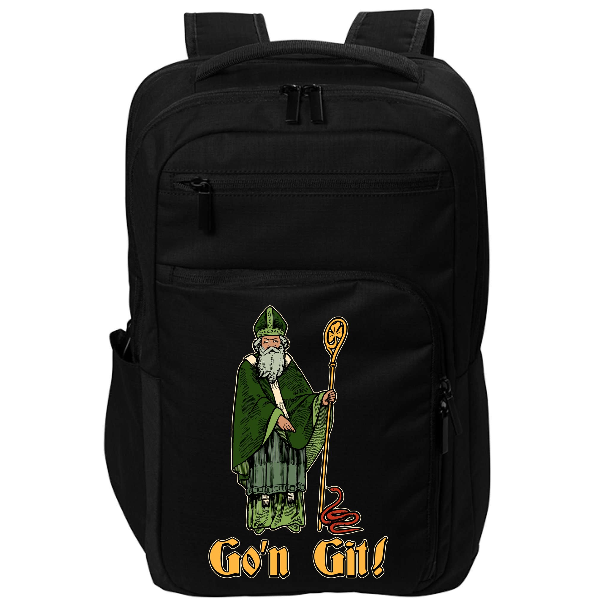 Funny Saint Patricks Day Gon Git Snake Impact Tech Backpack