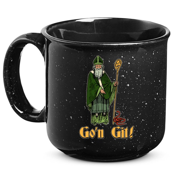 Funny Saint Patricks Day Gon Git Snake 15oz Campfire Ceramic Mug