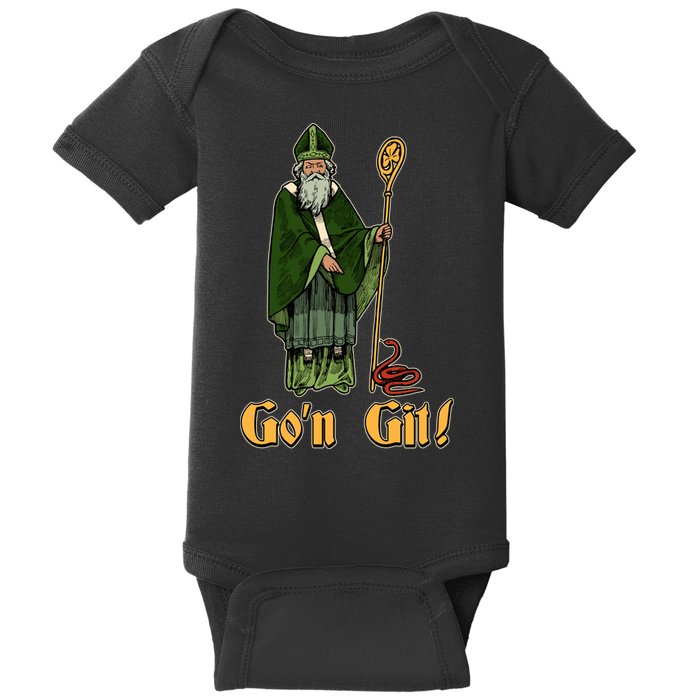 Funny Saint Patricks Day Gon Git Snake Baby Bodysuit