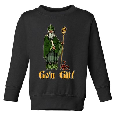 Funny Saint Patricks Day Gon Git Snake Toddler Sweatshirt