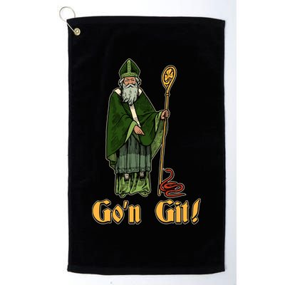 Funny Saint Patricks Day Gon Git Snake Golf Towel