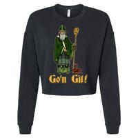 Funny Saint Patricks Day Gon Git Snake Cropped Pullover Crew