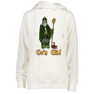 Funny Saint Patricks Day Gon Git Snake Womens Funnel Neck Pullover Hood