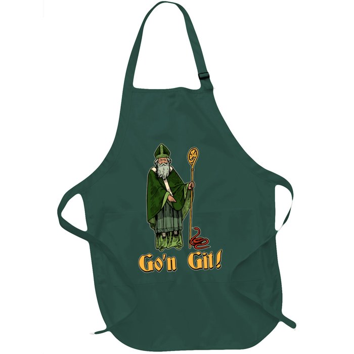 Funny Saint Patricks Day Gon Git Snake Apron
