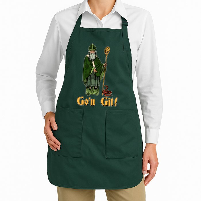 Funny Saint Patricks Day Gon Git Snake Apron