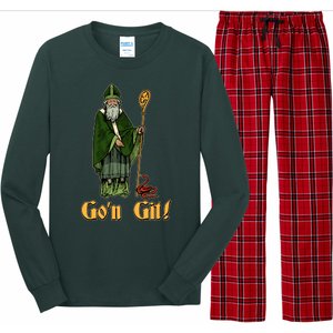 Funny Saint Patricks Day Gon Git Snake Long Sleeve Pajama Set