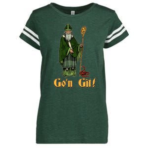 Funny Saint Patricks Day Gon Git Snake Enza Ladies Jersey Football T-Shirt