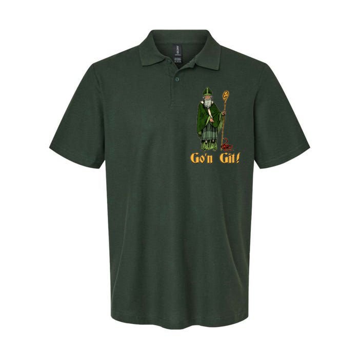 Funny Saint Patricks Day Gon Git Snake Softstyle Adult Sport Polo