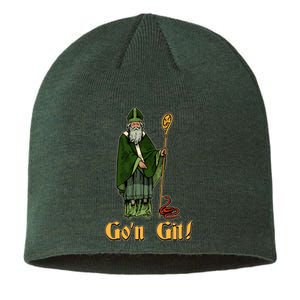 Funny Saint Patricks Day Gon Git Snake Sustainable Beanie