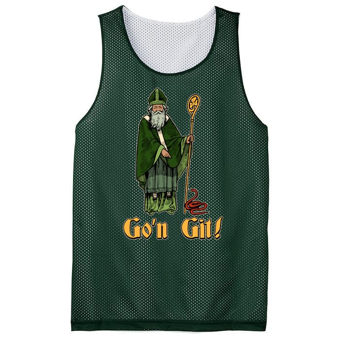 Funny Saint Patricks Day Gon Git Snake Mesh Reversible Basketball Jersey Tank