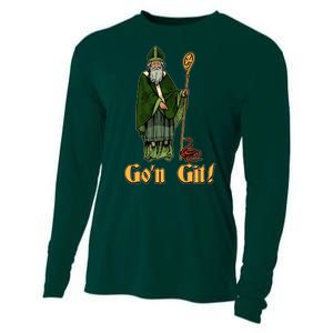 Funny Saint Patricks Day Gon Git Snake Cooling Performance Long Sleeve Crew