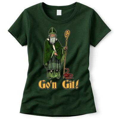 Funny Saint Patricks Day Gon Git Snake Womens T-Shirt