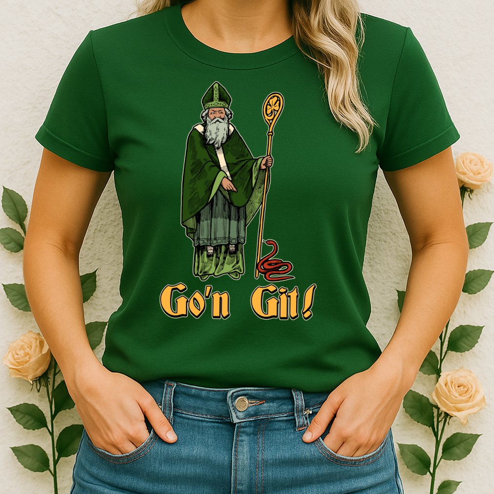 Funny Saint Patricks Day Gon Git Snake Womens T-Shirt