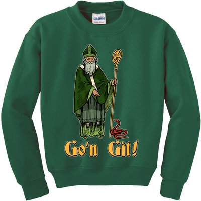 Funny Saint Patricks Day Gon Git Snake Kids Sweatshirt