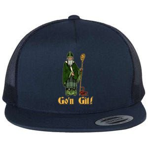 Funny Saint Patricks Day Gon Git Snake Flat Bill Trucker Hat