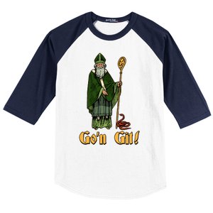 Funny Saint Patricks Day Gon Git Snake Baseball Sleeve Shirt