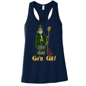 Funny Saint Patricks Day Gon Git Snake Women's Racerback Tank