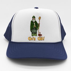 Funny Saint Patricks Day Gon Git Snake Trucker Hat