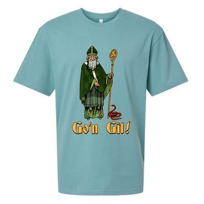 Funny Saint Patricks Day Gon Git Snake Sueded Cloud Jersey T-Shirt