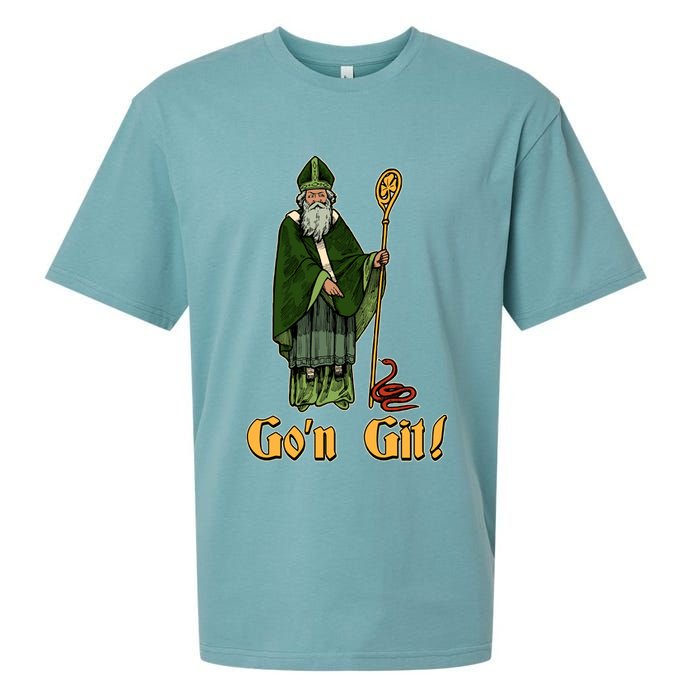 Funny Saint Patricks Day Gon Git Snake Sueded Cloud Jersey T-Shirt