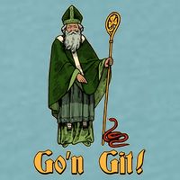 Funny Saint Patricks Day Gon Git Snake Sueded Cloud Jersey T-Shirt