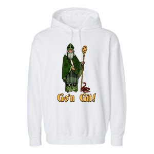 Funny Saint Patricks Day Gon Git Snake Garment-Dyed Fleece Hoodie