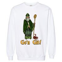 Funny Saint Patricks Day Gon Git Snake Garment-Dyed Sweatshirt